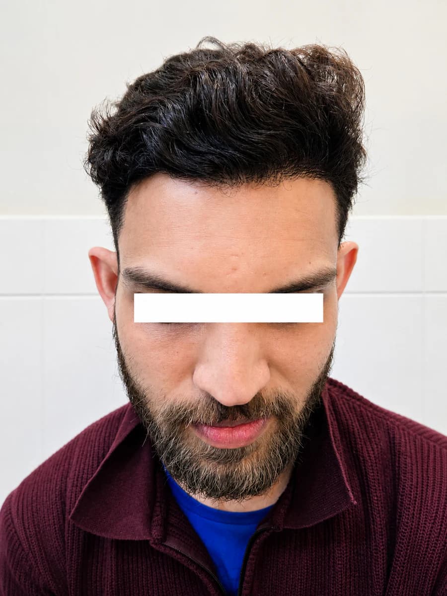 hair transplant case 003 front after